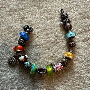 Pandora Multicolor Charm Bracelet